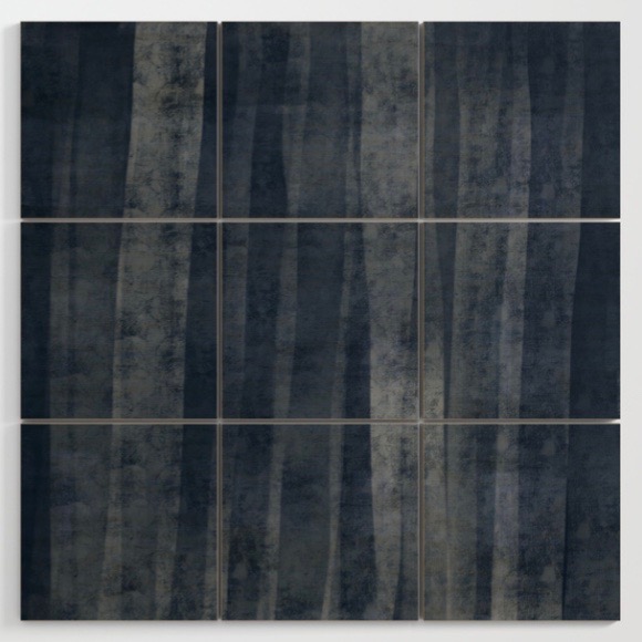 Blue in the woods Wood Wall Art