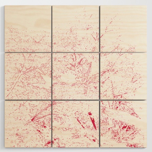 Blossoming Tree Wood Wall Art By Blerta